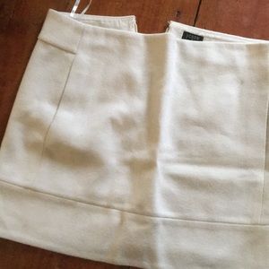 Ivory, woolen skirt